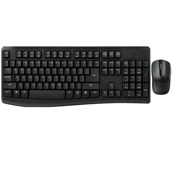 Rapoo X1800Pro Wireless Optical Mouse & Keyboard AR - Black Rapoo X1800Pro Wireless Optical Mouse & Keyboard AR - Black
